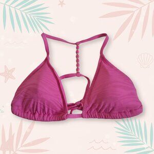 Aerie NWT Women's Size XL Hot Pink Triangle Bikini Top